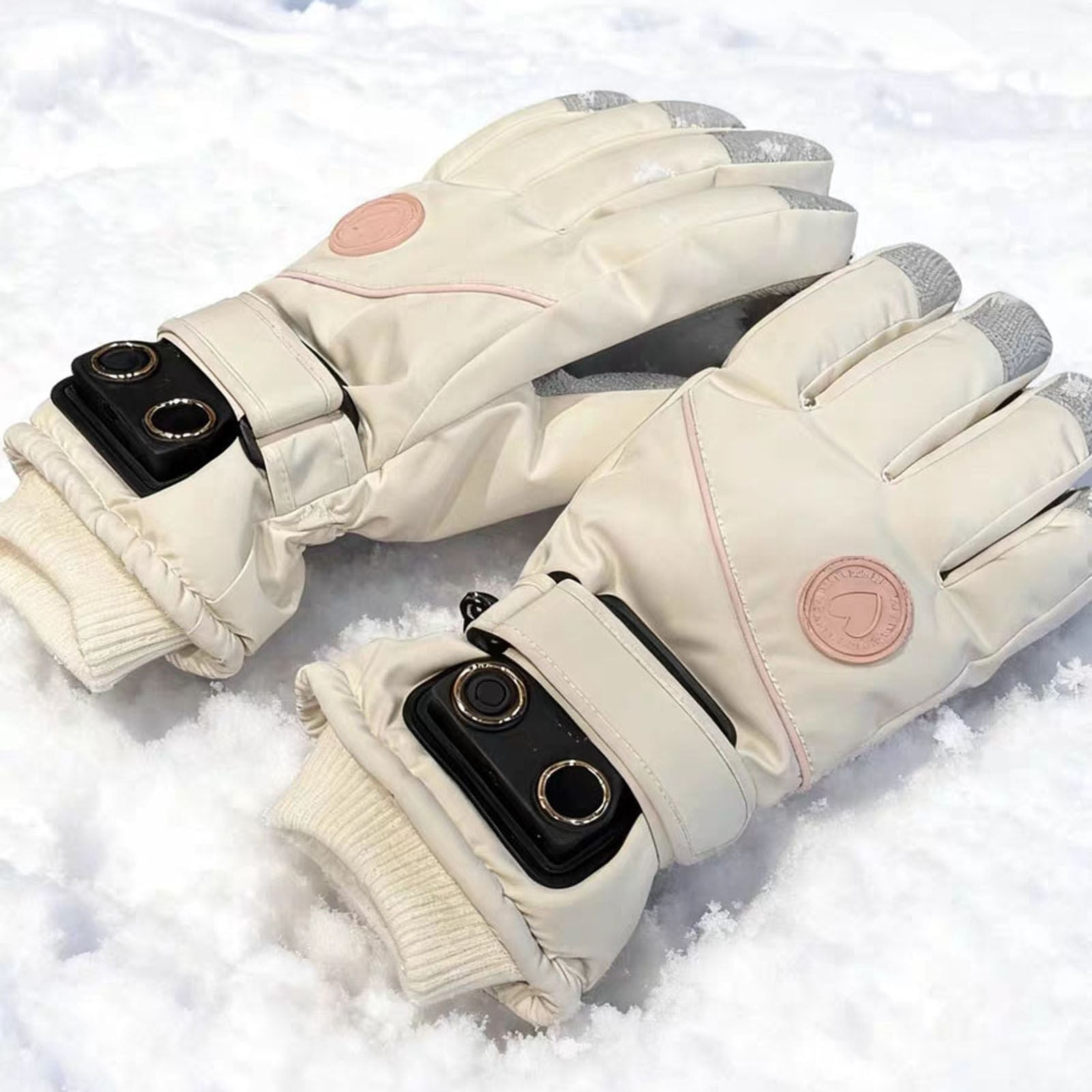 Rechargeable Heated Gloves – Adjustable 3-Heat Winter Gloves for Skiing, Motorcycle & Outdoor Work, Touchscreen Compatible (Men/Women)