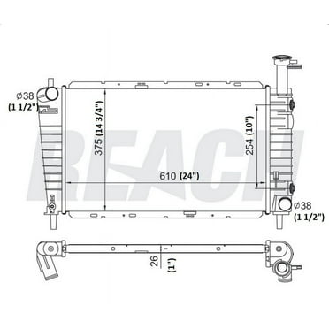 Free Shipping! Reach Radiator for 70-79 Ford F-100 F-150 F-250 F-350 ...