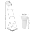 thumbnail image 4 of ToppiJoy 3 Layers Flower Stand with 6 Buckets, Moving Flower Holder Stand for Patio Garden, Living Room, Outdoor Flower Pop-Up Events (White), 4 of 28