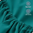 thumbnail image 5 of Bare Home Fitted Sheet - 22" Extra Deep Pocket - Premium 1800 Collection - Twin-XL, Emerald, 5 of 7