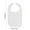 White, variant on Adult Bib for Eating | Washable Clothing Protector for Elderly Seniors Disabled | Adjustable Hook & Loop Closure | Large Coverage 29"x17" | Lightweight Reusable Cloth | 1 Piece