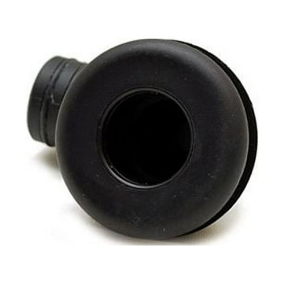 Crestliner Boat Thru Hull Fitting | 1 1/8 Inch 90 Degree Black