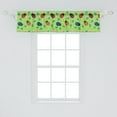 thumbnail image 2 of Ambesonne Ladybug Window Valance, Luck Bugs Girls, 54" X 12", Multicolor, 2 of 3