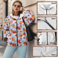 thumbnail image 6 of FOR U DESIGNS Thanksgiving Zip Hoodies for Women Oversized Maple Leaf Hooded Sweatshirt Size S Ladies Hooded Sweatshirts Zipper Front Down-Shoulder Collar Activewear Sportswear, 6 of 7