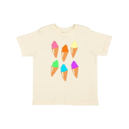 

Inktastic Rainbow Ice Cream Cones Boys or Girls Toddler T-Shirt