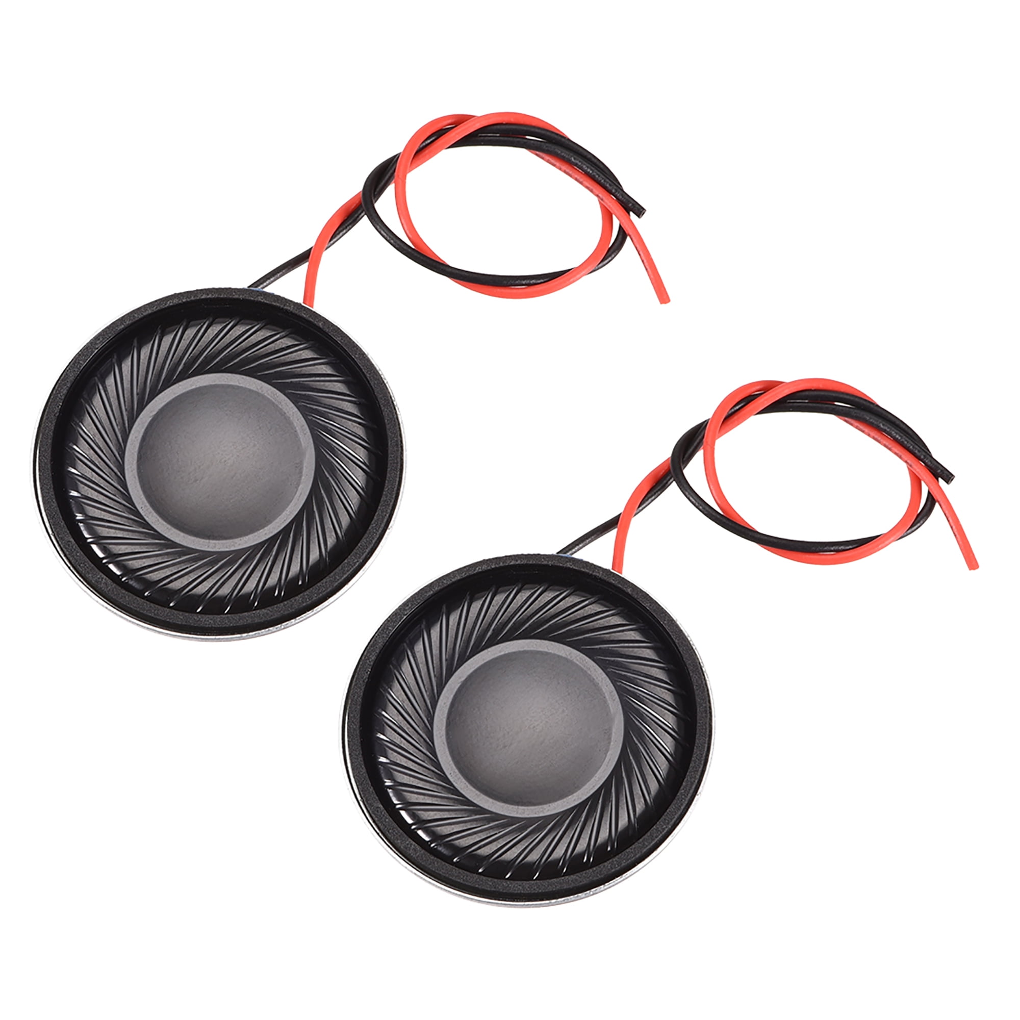 1W 8 Ohm Micro Internal Speaker Loudspeaker 28mm Dia with Wire 2PCS