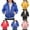 Blue, variant on Waterproof Puffer Jacket Women Glossy Zip Up Button Stand Collar Long Sleeve Hooded Quilted Jackets with Pockets Cropped Solid Color Casual Down Coats Y2K Winter Outdoor Outfits 2025