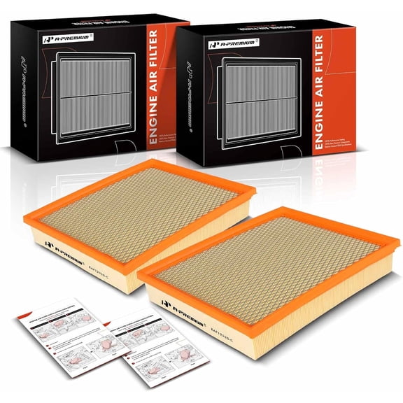 A-Premium Front 2-PC Engine Air Filter Compatible with Ford Ranger 2019 2020 2021 2022 2023 2.3L, Replace# EB3Z-9601B, EB3Z9601B