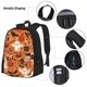 thumbnail image 3 of Easygdp Halloween 2 Mochila para Niños y Niñas con Set de Caja de Almuerzo y Estuche para Lápices 3 en 1, Mochila Escolar Estampada para Adolescentes, 3 of 7