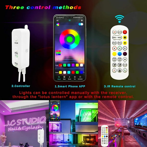60 ft sale led lights bluetooth