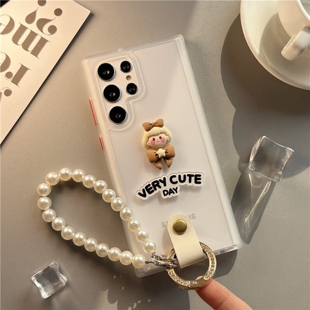 Funda de piel esmerilada para Samsung S22, carcasa con cordón y anillo con letras para Samsung S22 y Samsung S22 Ultra qym unisex
