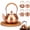 1.1L-A, variant on Handmade Copper Kettle, Copper Stovetop Tea Kettle, Handmade Solid Copper Teapot with Stay-Cool Grip, Fast Boiling Gas Stove for Tea Ceremony Home Kitchen Use