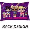 thumbnail image 2 of Funda de almohada reversible de microfibra súper suave para niños, 20 x 30 pulgadas, LOL Surprise, 2 of 4