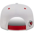 thumbnail image 4 of Men's New Era White/Red Kansas City Chiefs Sparky Original 9FIFTY Snapback Hat, 4 of 5
