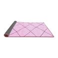 thumbnail image 2 of Ahgly Company Indoor Rectangle Solid Pink Modern Area Rugs, 3' x 5', 2 of 4
