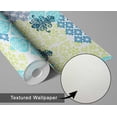thumbnail image 6 of S4sassy Self Adhesive Wallpaper, Floral Pattern Wallpaper, Multi Removable DIY Vinyl Tile Pattern Wall Covering, Textured Peel and Stick Contact Paper for Entryway Walls, Kitchen Backsplash (25"x60"), 6 of 8