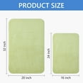 thumbnail image 6 of Semfri 2 Pcs Memory Foam Bathroom Rug Set Toilet Mat Sets Bathroom Rug Set Bathroom Mats for Bathroom Floor Light Green, 6 of 7
