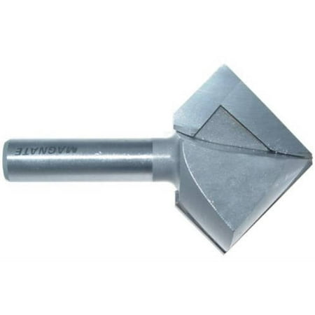 

Magnate 5462 Bird Mouth (Bird Beak) Router Bit 8-Sided — 1-1/2 Long Diagonal Edge; 1-5/8 Cutting Height; 1/2 Shank Diameter; 1.857 Overall Diameter; 1/8 Small Diameter