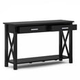 thumbnail image 3 of Simpli Home Kitchener 47" Solid Wood Console Table in Black, 3 of 7