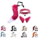 thumbnail image 3 of Clips para el pelo, cola de Cocker, elemento Animal, piel sintética ajustable, Collar de orejas de cola de lobo sólido para Cosplay, 3 of 5