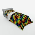 thumbnail image 3 of Ambesonne Rainbow Bedding Set 4 Pcs, Hearts Gay Pride Flag, Queen, Multicolor, 3 of 3
