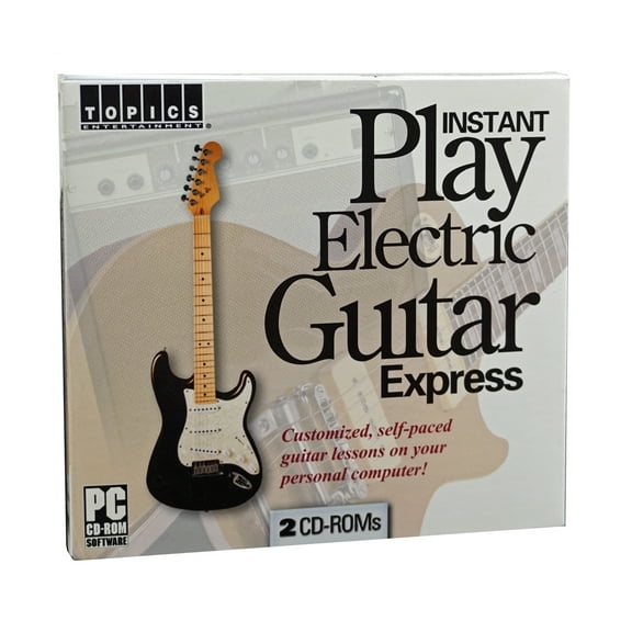 Learn to Play Electric Guitar on 2 CD Roms - Master the guitar with this self-paced software instructional videos