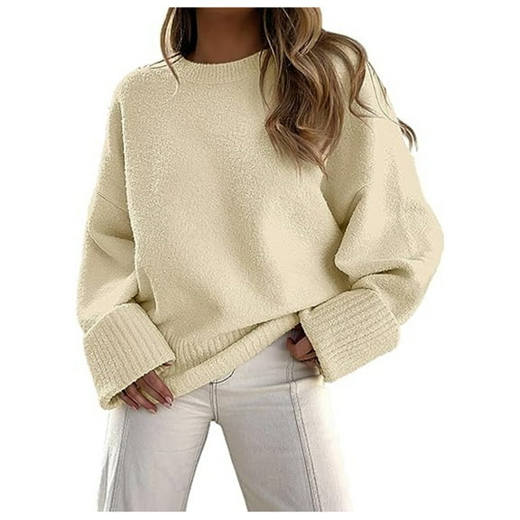 Women's Knit Pullover Sweater Winter Fashion Turtleneck Thick Warm Casual Comfortable Soft Cozy Stylish Long Sleeve Top