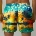 thumbnail image 4 of Xysaqa Big & Tall Board Shorts for Men Swim Trunks Summer Lightweight Hawaiian Beach Shorts Swimsuit Palm Tree Print Holiday Party Swimming Shorts Bathing Suits 3X 4X 5X Summer Savings, 4 of 6