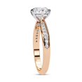 thumbnail image 3 of AFFY Solitaire Engagement Rings for Women, Center 6.5mm Round Cut Lab Created Moissanite Wedding Anniversary Ring in 14K Solid Rose Gold Size-7.5, 3 of 6
