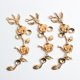 thumbnail image 5 of Piezas de flores de rama de metal de aleación de moda colgantes sombrero DIY artesanía oro, 5 of 9