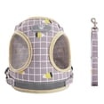 thumbnail image 6 of Small Dog Harness and Leash Set Reflective Mesh Dog Harness for Small Dogs Xs Khaki Vest Style No Pull Puppy Harness and Leash for Walking, 6 of 6