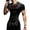Black-1, variant on Y2k Men's Athletic Compression Shirt Gothic Graphic Compression Shirt Round Neck Short Sleeve Gym Quick Dry Lightweight Workout Tee
