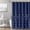 Blue, variant on Seasonwood Farmhouse Ruffle Shower Curtain with Buttons and 12 Hooks for Bathroom, White, 72" x 72"