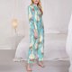 thumbnail image 3 of Balery White Geese and Flower Conjunto de Pijama con Estampado para Mujer, Conjunto de Dos Piezas con Manga Larga, Ropa de Dormir Suave con Bolsillos, Pijamas Cómodos-Small, 3 of 7