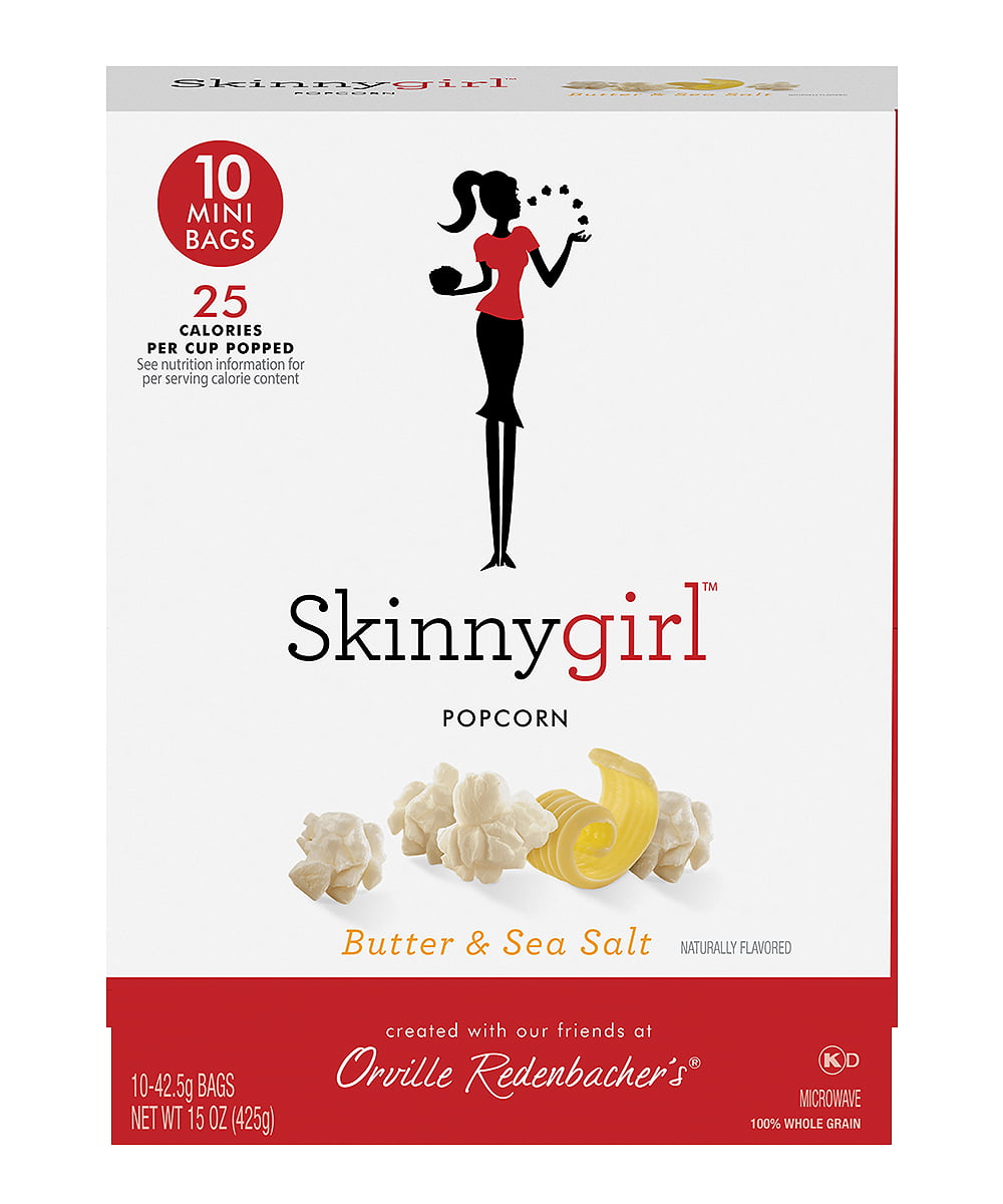 Skinnygirl Butter & Sea Salt Microwave Popcorn, 10 count, 15 oz