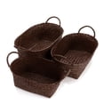 thumbnail image 2 of Natural Woven Seagrass Basket With Lid ,  Apply To Every Corner Of The House, Corridor, Living Room, Children's Room, Bathroom, Balcony Space, 2 of 11