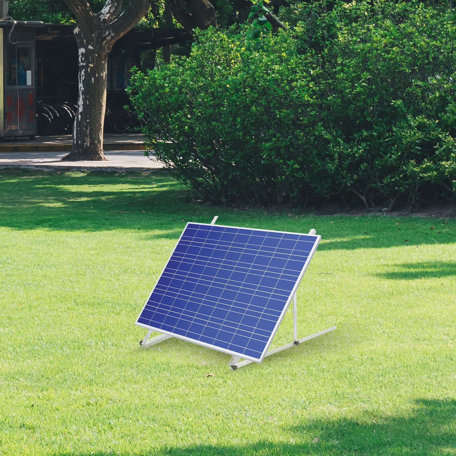 Dwellnix 41in Adjustable Solar Panel Mount Brackets, with Foldable Tilt Legs on Any Flat Surface for RV, Roof, Boat, Any Off-Grid Systems