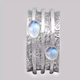 thumbnail image 3 of QQTDFG Elegant 925 Silver Moonstone Rings Women Wedding Bridal Jewelry Gift Size 6-13-Silver-8, 3 of 6