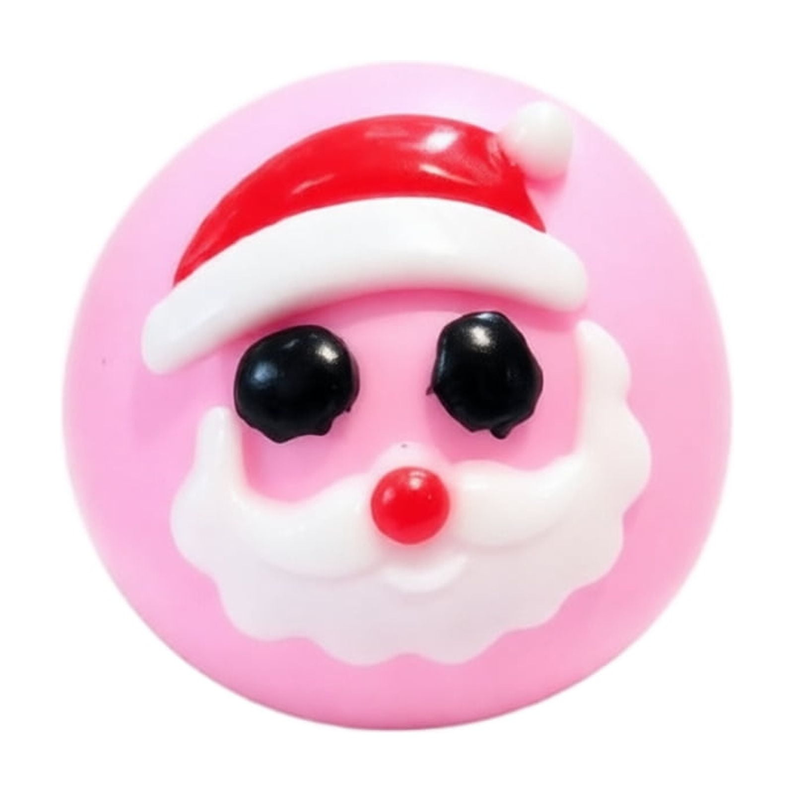 Christmas Face-Changing Stress Ball – Soft Silicone Fidget Gift Bright Colors Satisfying Texture Engaging Fidget for Kids and Adults Great for Sensory Therapy Pink