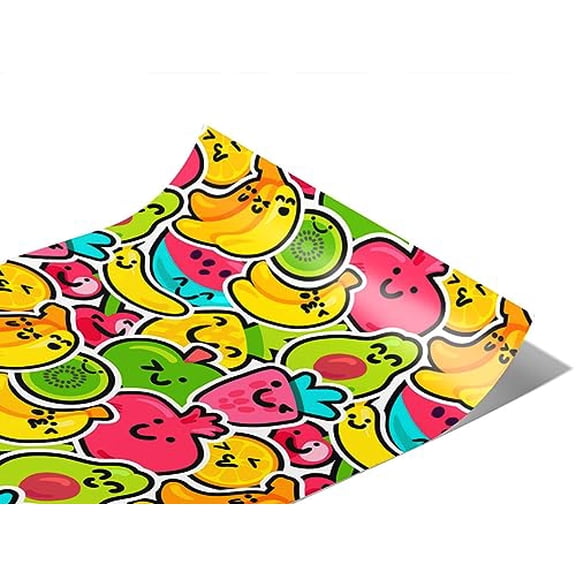 Rwraps Sticker Bomb Naturally Sweet Gloss Vinyl Film Wrap 59in x 9ft Vinyl Vehicle Car Film Sheet