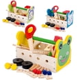 thumbnail image 3 of Kit de simulación de madera, juguete de reparación de herramientas Montessori para niños, 3 of 5