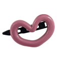 thumbnail image 5 of Tnobhg Women Hairpin Hollow Heart Shape Sweet Color Smooth Anti-slip Hair Fixation Hair Decoration Lightweight Hair Clip Side Clip Bang Clip Hair Accessory, 5 of 8