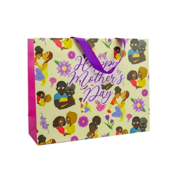 Celebrate Blackness Celebrate Mother's Day Gift Bag featuring African American Melanin Black Moms