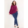 thumbnail image 2 of Catherines Women's Plus Size Chenille Cable-Knit Boatneck Sweater, 2 of 5