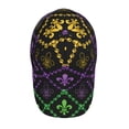 thumbnail image 4 of Balery Mardi Gra Geometric Baseball Cap For Women Men,Adjustable Size For Running Workouts And Outdoor Activities All Seasons, 4 of 9