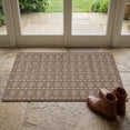thumbnail image 6 of REGALWOVEN Geometric Door Mat Indoor Outdoor Waterproof Welcome Mat for Front Door, Non-Slip Entryway Rug, Washable Floor Mat Brown 32" x 20", 6 of 7