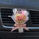 thumbnail image 1 of Ramo de miniflores secas rosas para rejilla de ventilación de coche, ambientador para coche, accesorios de interior para coche., 1 of 3