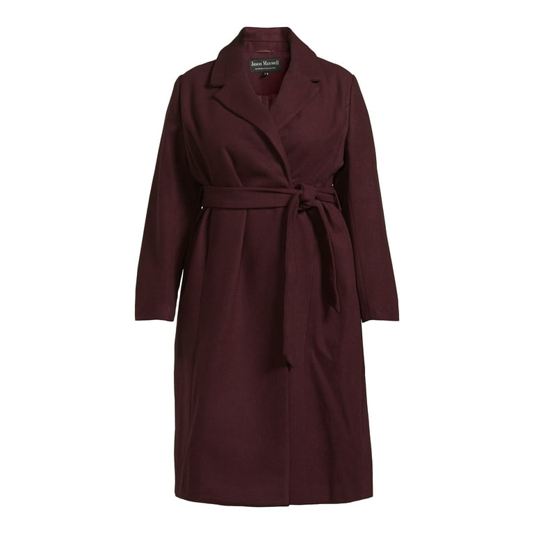 Belted Wool Coat In Light Grey | PAISIE | Wolf & Badger