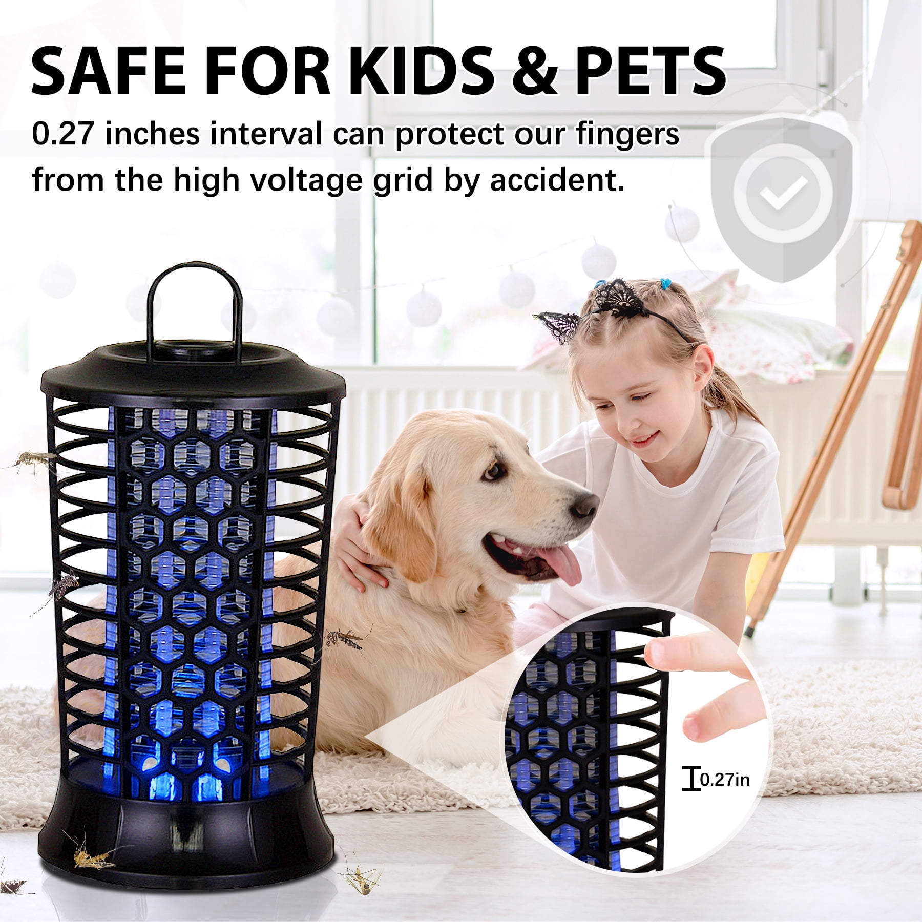 chettt　室内機 MXKF Electric Bug Zapper, Indoor Mosquito Killer with UV Light