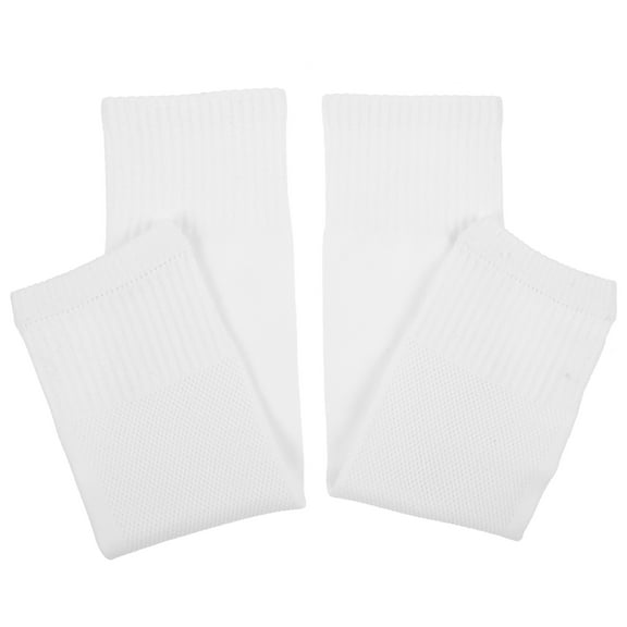 Onaparter Football Leg Socks Calf Protection Sleeve Men Shin Pads Soccer Sleeves for Basketball Man (White)